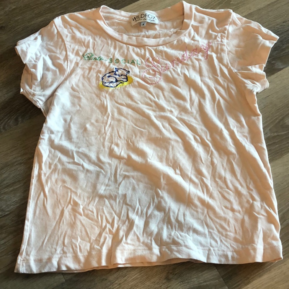 Wildfox Embroidered Tee